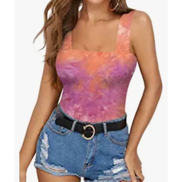 NWT TYE DYE MANGO POP BODYSUIT - Picture 2 of 3